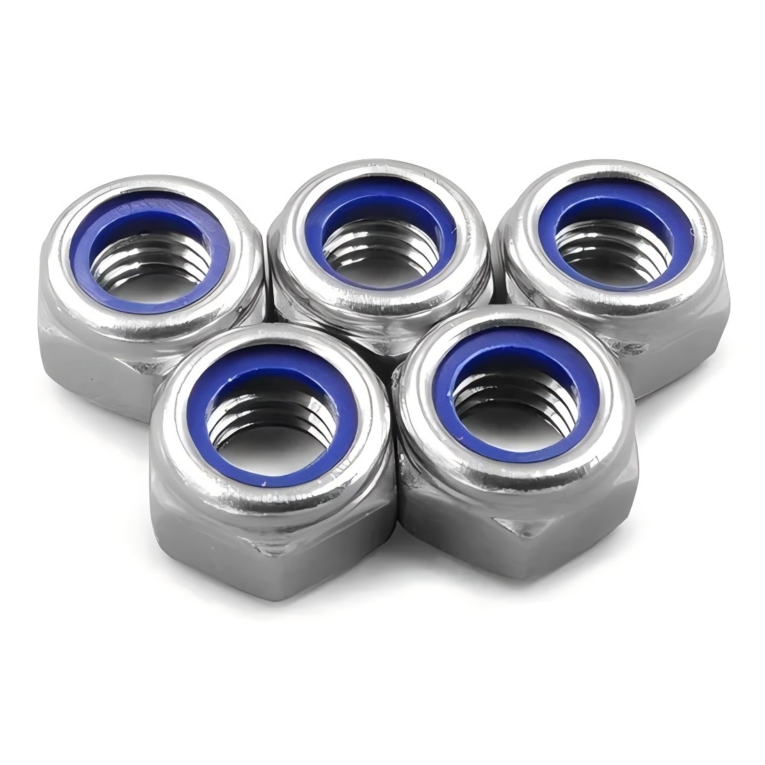 DIN 982 Vallitseva vääntömomentti Hex-paksut pähkinät ei-metallisilla insert-ulottuvilla (soikealla) päällä, autokokoonpanoilla